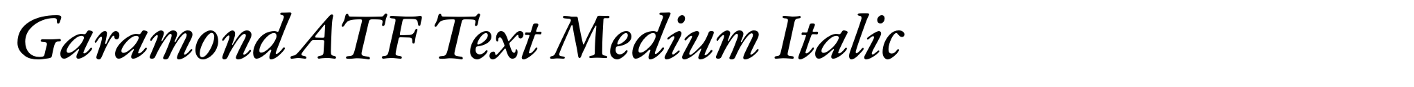 Garamond ATF Text Medium Italic image
